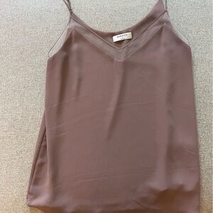 Aritzia Babaton Galen Mesh Camisole Tank Blush Pink / Mauve